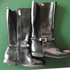 Michael Kors girls black boots